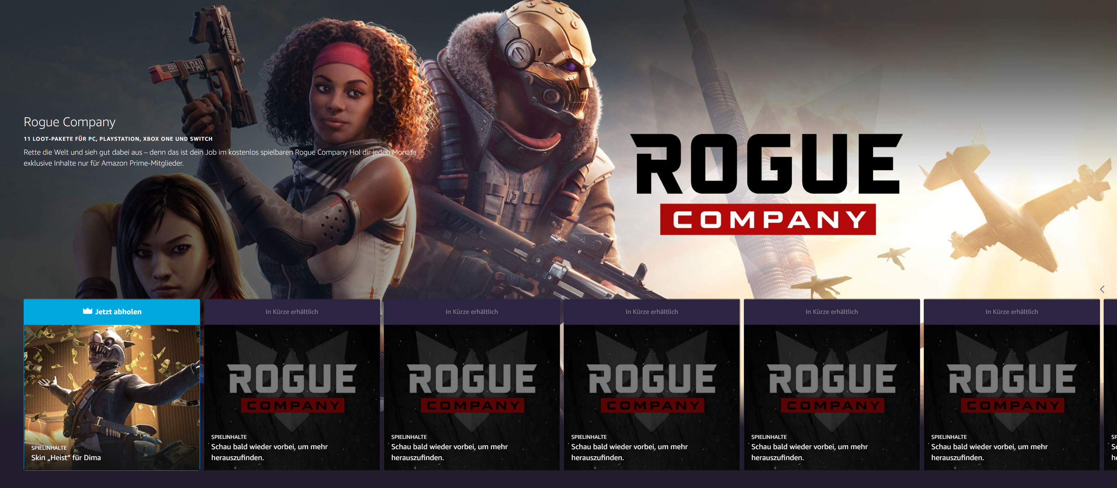 Twitch Prime Loot Rogue Company
