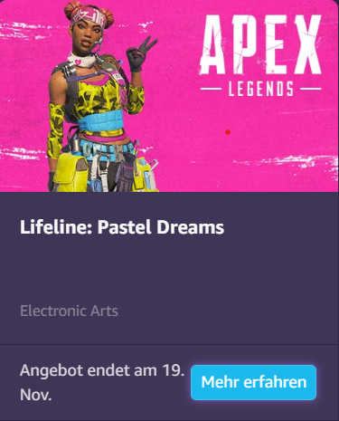 Twitch Prime Apex Legends Lifeline Pastel Dreams Skin