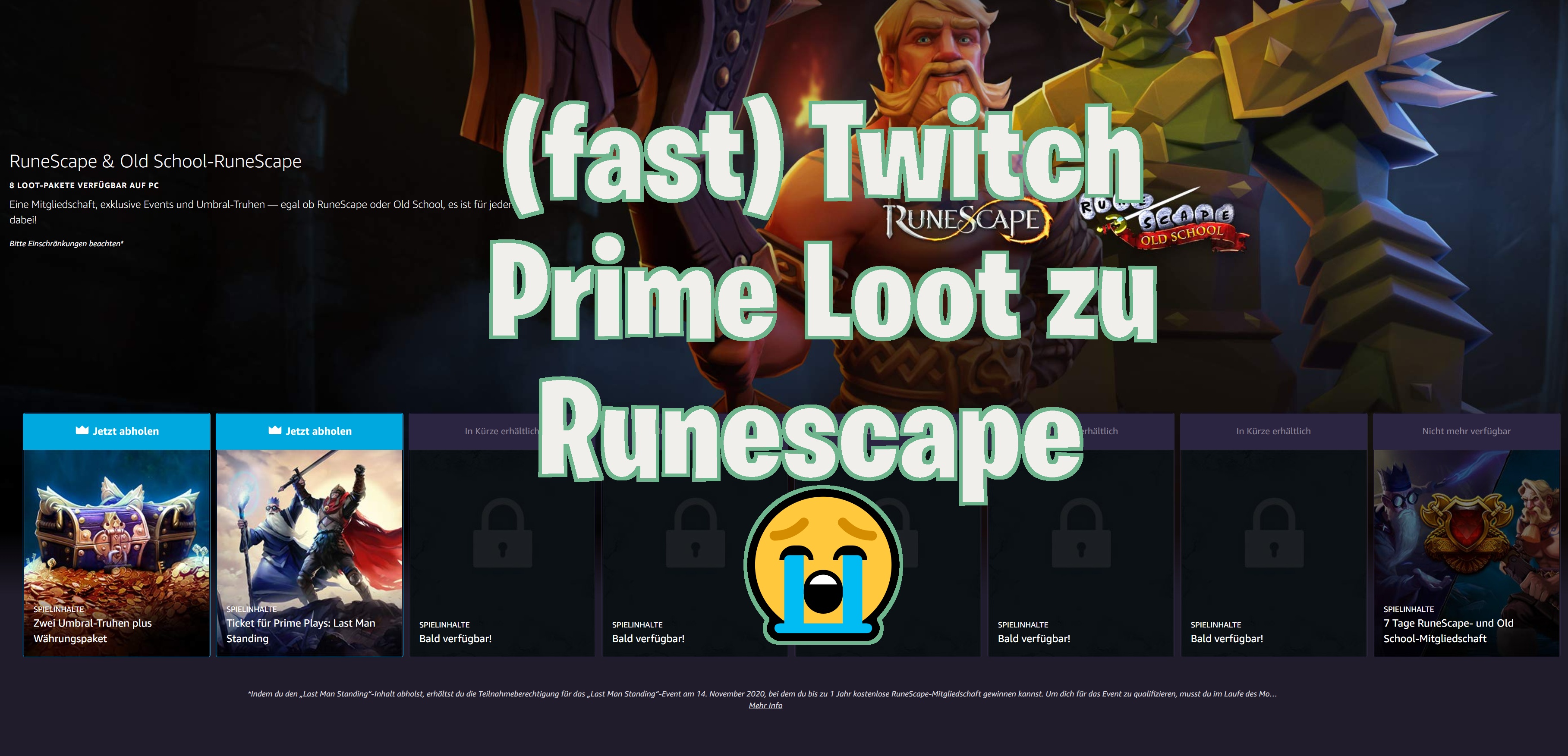 Twitch Prime Loot Runescape