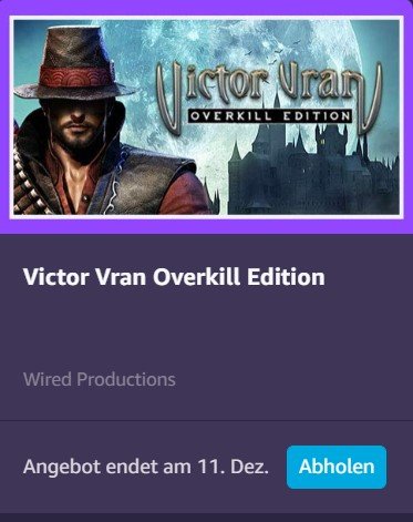 Twitch Prime Victor Vran Overkill Edition