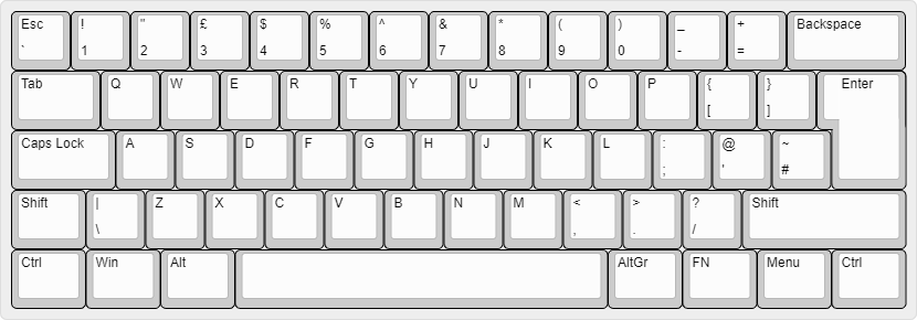 Tastatur Keyboard 60%