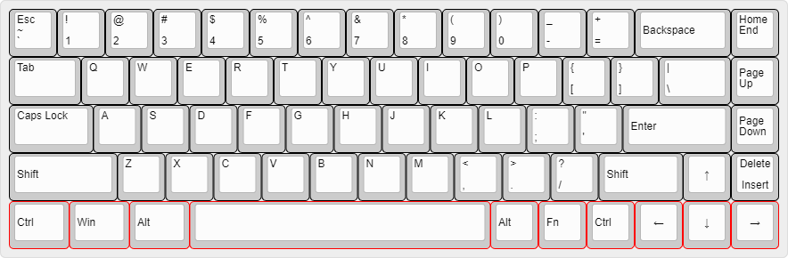 Tastatur Keyboard 65%