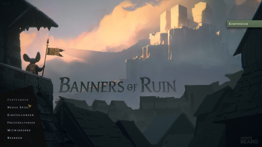 Banners of Ruin Hauptbildschirm