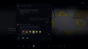 PS5 ermöglicht jetzt auch das Reagieren auf Nachrichten mit Emojis