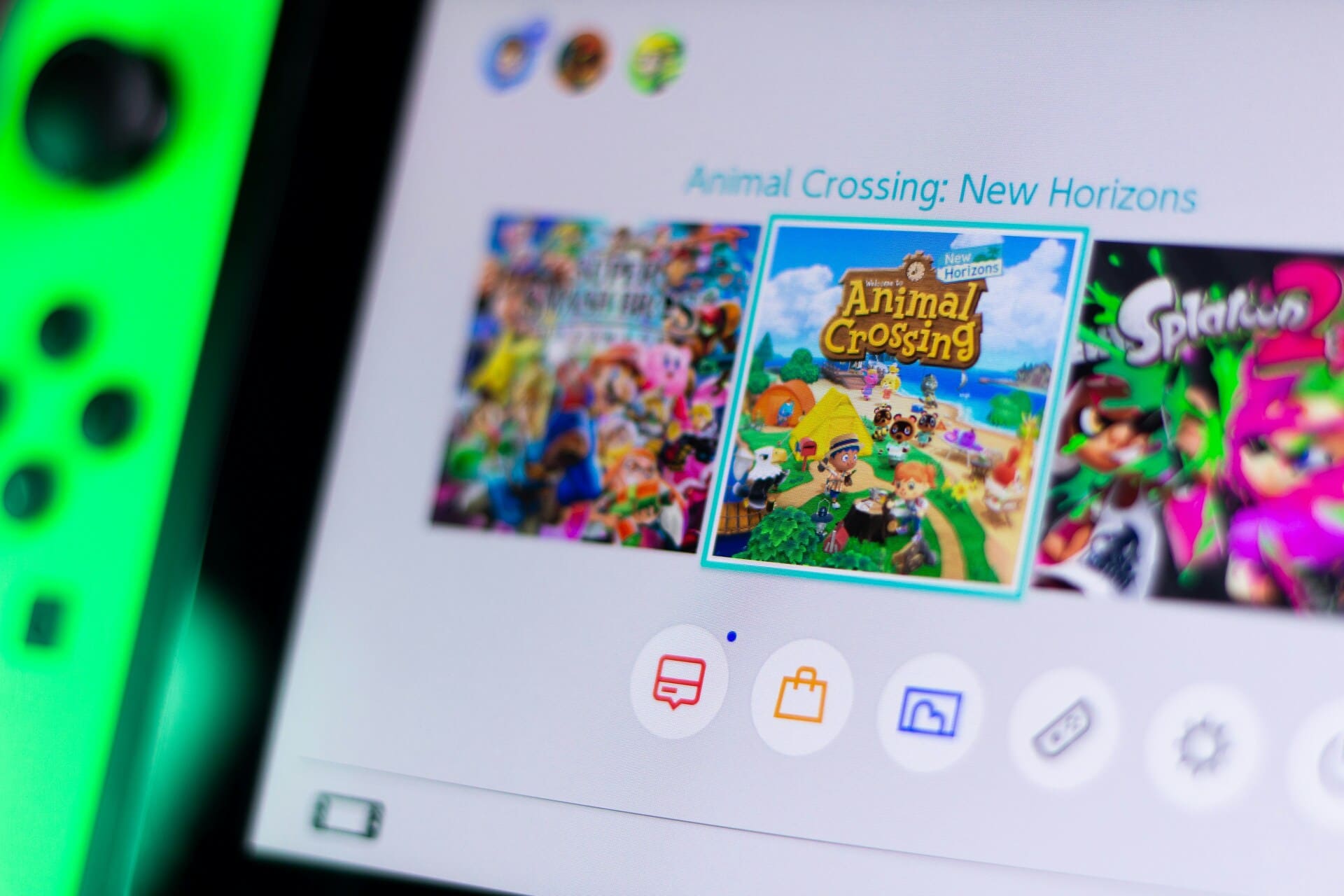 Animal Crossing New Horizons im Menü der Nintendo Switch