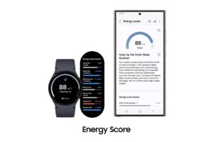 Die Samsung Galaxy Watch zeigt Ihren täglichen Energiescore.