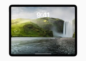 Sperrbildschirm des neuen iPad Air