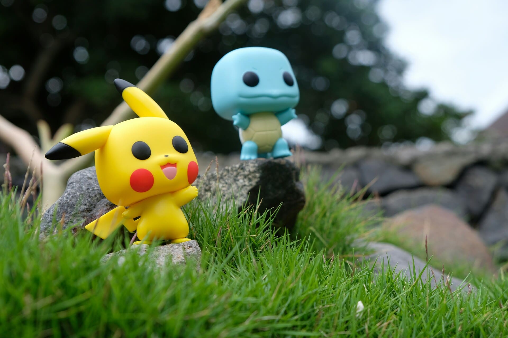 Pikachu mit Schiggy auf Abenteuer