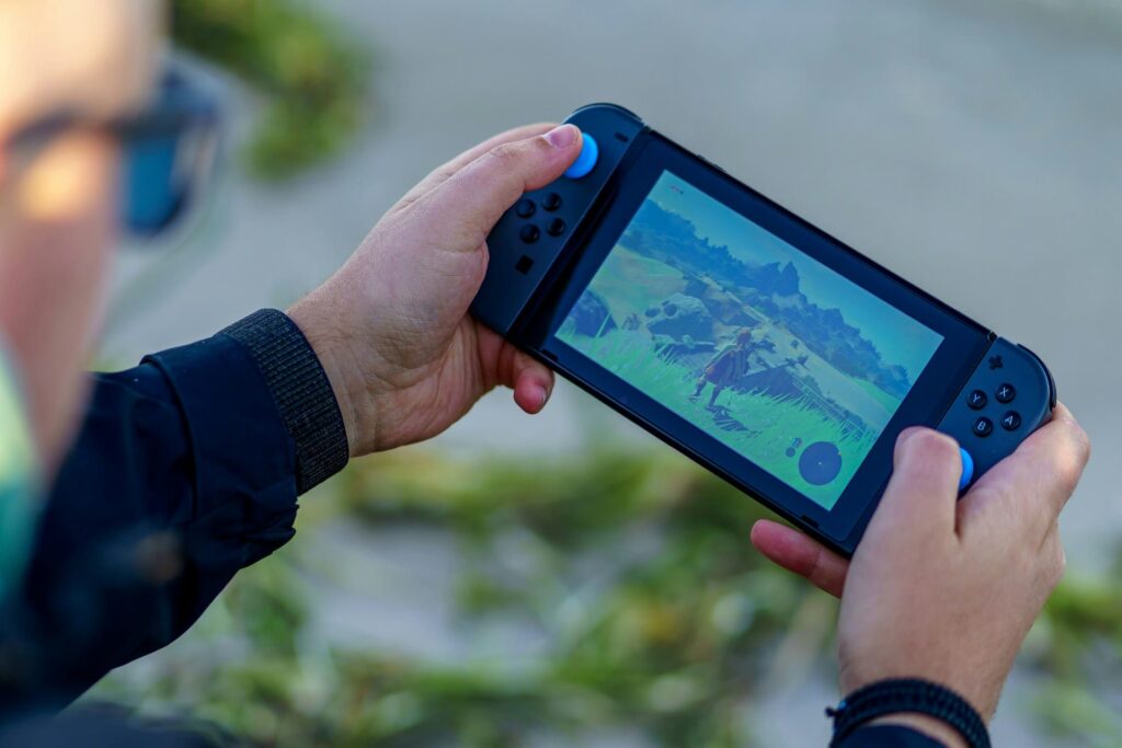 Spielen im Freien mit der Nintendo Switch