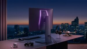 Stylische Beleuchtung des LG UltraGear Monitors